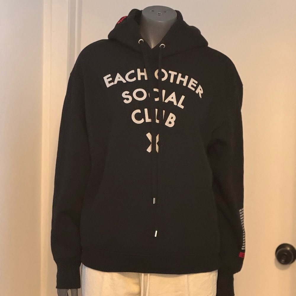 Black Graphic Hoodie by Each Other Social Club